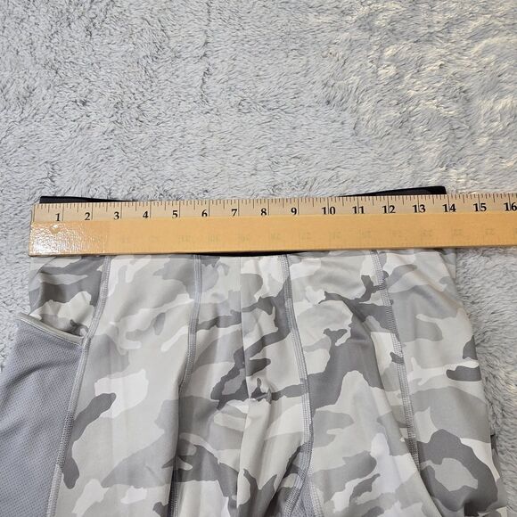 Under Armour Men’s Cold Gear Camo Printed Legging White Grey LARGE 1381747-011 - Picture 7 of 16
